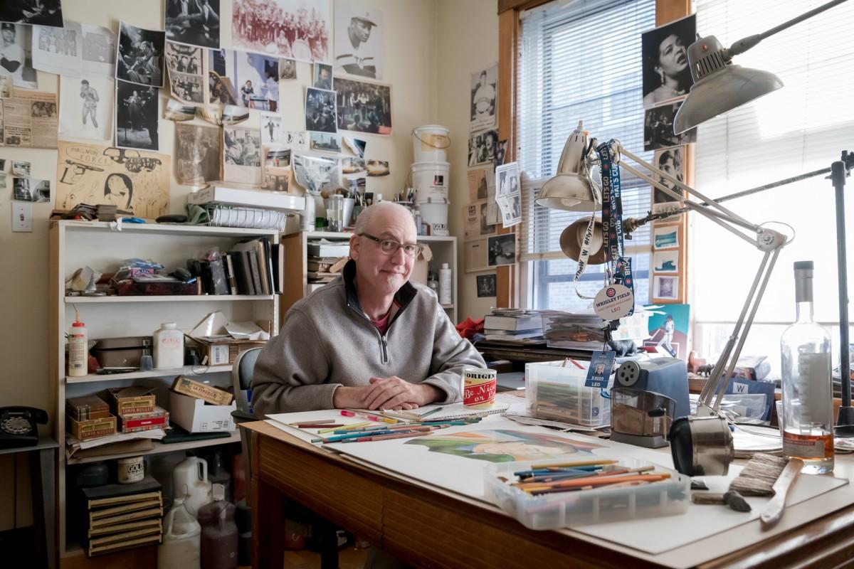 Stan Klein in his studio