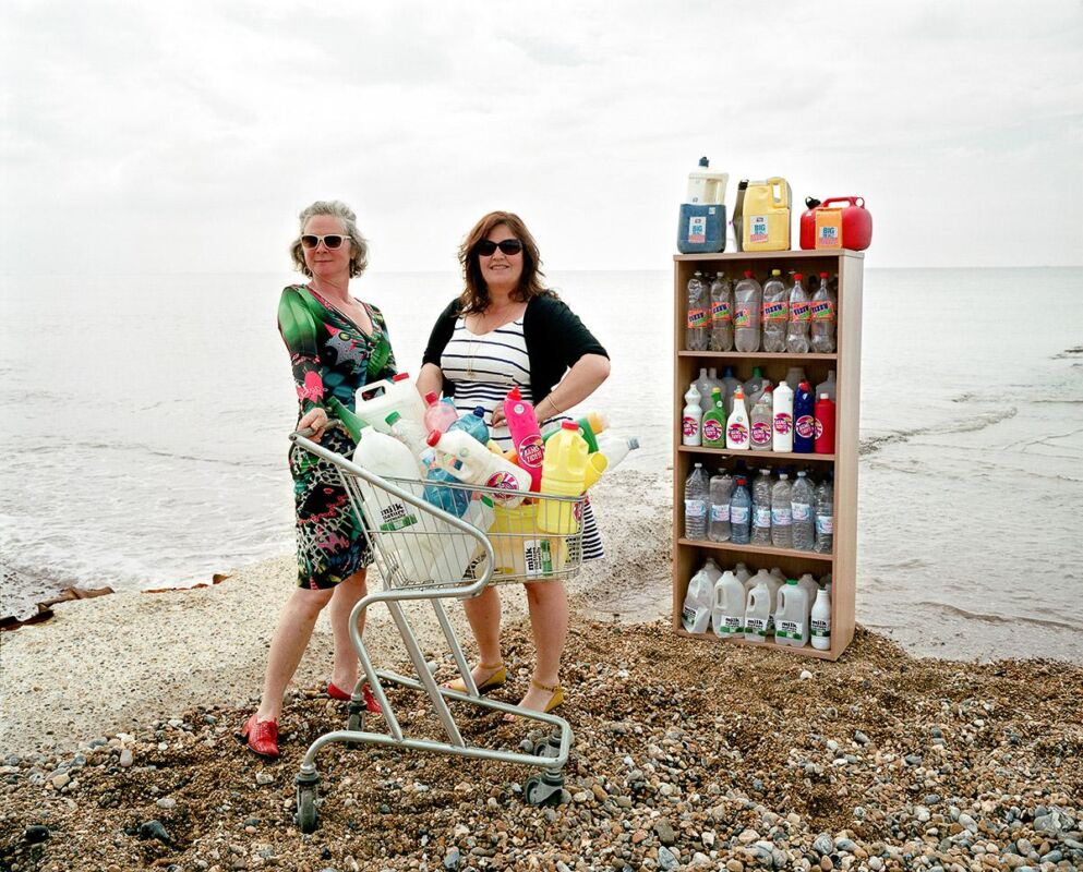 Dirty Beach is a partnership between Brighton-based artists Louise McCurdy and Chloe Hanks (a.k.a. Hanksy). Through rebranding plastic bottles they have found on the shores of Brighton Beach, their work aims to challenge our relationship with plastic and make us question, when we throw it away, where does it end up?